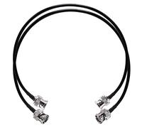 TUOLNK Cable de Puente BNC Macho a Macho RG58 Coaxial de Radio CB 20 Pulgadas (50 cm) - Cable de Extensión de Antena para Radio HAM y Wifi, Paquete de 2