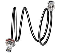 TUOLNK Cable de puente BNC RG58 BNC macho a BNC hembra Mamparo CB Radio Coaxial Cable de extensión de antena Wifi de 3.3 pies (1M) para sistema de CCTV de seguridad de antena de radio HAM