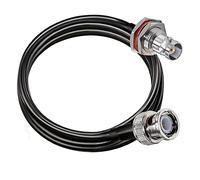 TUOLNK Cable de Puente BNC RG58 Macho a Hembra Mamparo - Cable Coax 6.6 Pies (2M) Para CB Radio, Antena Wifi, Sistema de CCTV de Seguridad y Radio HAM