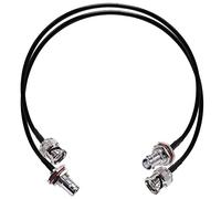 TUOLNK Cable de Puente BNC RG58 Macho a Hembra Mamparo CB Radio Coaxial 20 Pulgadas (50 cm) Cable de Extensión de Antena Wifi para Radio HAM 2 Unidades