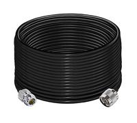 TUOLNK Cable tipo N RG58 49.2Ft (15M) N macho a N hembra Cable de extensión de baja pérdida N Cable macho a hembra negro para enrutador Wifi Antena 3G 4G LTE