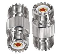 TUOLNK Conector Hembra UHF PL259 UHF Hembra a Hembra Adaptador coaxial SO239 a SO239 Adaptador coaxial para CB Radio 2 uds