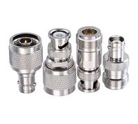 TUOLNK Kit de adaptador N a BNC conector coaxial tipo N a BNC para Cable de extensión antenas de vídeo Kit de conector N macho hembra a BNC hembra 4 juegos