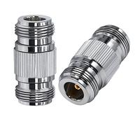 TUOLNK N Hembra a N Hembra Conector coaxial de Barril N-Tipo Hembra a Hembra acoplador RF Adaptador coaxial para Antena WiFi Analizador de Cable de extensión 2 Piezas