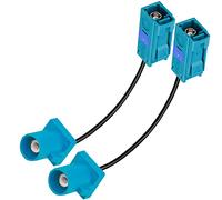 TUOLNK Paquete de 2 6 pulgadas RF Pigtail Fakra Z Conector hembra a Fakra Z Cable de enchufe macho Cable Coaxial de extensión de antena GPS RG174