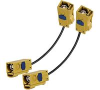 TUOLNK - Paquete de 2 cables de extensión de 6 pulgadas Fakra K hembra a Fakra K hembra Cable coaxial flexible RG174 para telemática de coche Cable coaxial RF