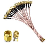 TUOLNK SMA a IPX Cable coaxial SMA Enchufe macho a UFL IPX IPEX Cable de extensión para módulo Bluetooth Wifi Boards RG178 8 pulgadas (20 cm) 5 piezas