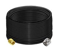 TUOLNK SMA a N Cable RG58 49.2ft (15 m) Low Loss WiFi Antenna Cable Negro SMA macho a N Cable coaxial 50 ohmios para antena 3G 4G LTE Wireless Network