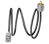 TUOLNK UHF PL259 Cable RG58 3.3 pies (1M) PL259 SO239 Cable de extensión macho a hembra Cable coaxial CB de baja pérdida Negro para radio bidireccional Radio CB Dispositivos LAN inalámbricos