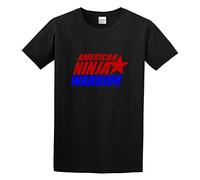 TuoMilky American Ninja Warrior Logo Unisex 100% Cotton Short-Sleeve T-Shirts Black XXL