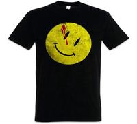 TuoMilky Aolent Bloody Watchmen Heroes Comedian Comic TV Smile The Logo Symbol Unisex 100% Cotton Short-Sleeve T-Shirts Black XL