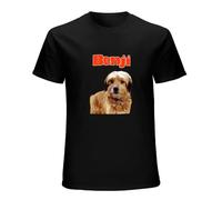 TuoMilky Benji 1974 Love Dog Movie Fan Gift Unisex 100% Cotton Short-Sleeve T-Shirts Black S