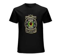 TuoMilky Bob Tuff Gong Label Unisex 100% Cotton Short-Sleeve T-Shirts Black L