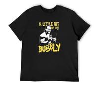 TuoMilky Chris Jericho A Little bit of The Bubbly Unisex 100% Cotton Short-Sleeve T-Shirts Black S