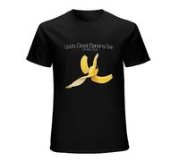 TuoMilky Chris Rea Gods Great Banana Skin Graphic Unisex 100% Cotton Short-Sleeve T-Shirts Black S