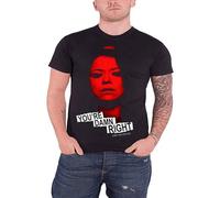 TuoMilky Damn Right Unisex 100% Cotton Short-Sleeve T-Shirts Black L