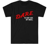 TuoMilky Dare To Keep Kids Off Drugs Unisex 100% Cotton Short-Sleeve T-Shirts Black XXL