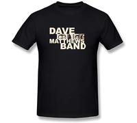 TuoMilky Dave Matthews Band Unisex 100% Cotton Short-Sleeve T-Shirts Black XXL
