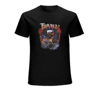 TuoMilky Death Rider by Trivium Unisex 100% Cotton Short-Sleeve T-Shirts Black XL