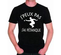 TuoMilky Homme Jpeux Pas Jai Petanque Unisex O-Neck 100% Cotton Short-Sleeve T-Shirts Black S