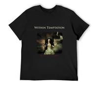 TuoMilky Homme Within Temptation 'Heart of Everything Unisex 100% Cotton Short-Sleeve T-Shirts Black XL
