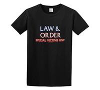 TuoMilky Law & Order SVU Logo Ladies Junior Unisex 100% Cotton Short-Sleeve T-Shirts Black M