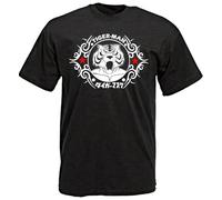 TuoMilky Maglietta Tigerman Tiger Man L'Uomo Tigre Tiger Mask Cartoon Vintage Unisex O-Neck 100% Cotton Short-Sleeve T-Shirts Black L