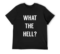 TuoMilky Melanated What The Hell Unisex 100% Cotton Short-Sleeve T-Shirts Black XL