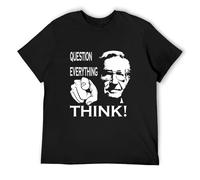 TuoMilky Noam Chomsky Political Thinker Activist Homage Unisex 100% Cotton Short-Sleeve T-Shirts Black L