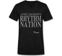 TuoMilky Powerful Janet Jackson Popular Logo Unisex 100% Cotton Short-Sleeve T-Shirts Black XL