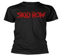 TuoMilky Skid Row Unisex 100% Cotton Short-Sleeve T-Shirts Black XL