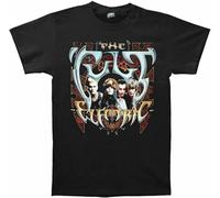 TuoMilky The Cult Electric 1987 Album Tour Casual Unisex 100% Cotton Short-Sleeve T-Shirts Black XL