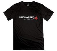 TuoMilky Uncharted 4 A Thief'S End Logo Unisex 100% Cotton Short-Sleeve T-Shirts Black XXXL