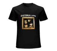 TuoMilky Vintage System of A Down Dimensions Below One of One SOAD Unisex 100% Cotton Short-Sleeve T-Shirts Black XXXL