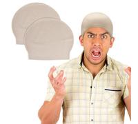 TUONYIS 2 Piezas Gorro de Látex Liso, Calva Disfraz Gorro Calvo de Látex para Adultos, Cabeza de Calva de Maquillaje Cuero Cabelludo Falso, Gorra de Calavera Sombrero de Cosplay Carnaval Halloween