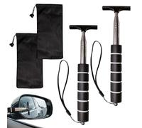 TUONYIS 2 Piezas Limpiaparabrisas Retráctil Escobilla de Espejo Lateral de Coche Limpiaparabrisas de Espejo Escobilla Telescópica Retrovisor Limpiador de Agua, Apto para Todos Los Vehículos (Negro)