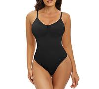 Tuopuda Body Moldeador Tanga Mujer Fajas Reductoras Shapewear Moldeadora Control de Abdomen Bodysuit lnvisible Posparto Body Reductor(Negro,M)