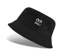 Tuopuda Gorro Pescador Algodón Sombrero del Pescador Unisex Bucket Hat Verano Sombrero Pescadors Plegable Sombrero Playa Mujer para Senderismo Camping, Negro-03