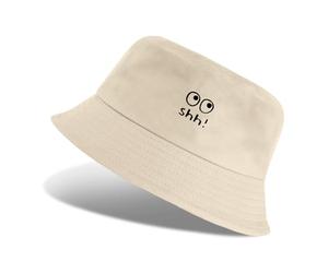 Tuopuda Gorro Pescador Algodón Sombrero del Pescador Unisex Bucket Hat Verano Sombrero Pescadors Plegable Sombrero Playa Mujer para Senderismo Camping, Beige-03