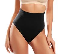 Tuopuda Tanga Faja Reductoras Braguita Moldeadora sin Costuras de Cintura Alta para Mujer Body Shaper Tanga Braguitas Shapewear(Negro,L)