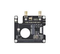 TUOPUOE PCIe a M.2 E KEY HAT para Raspb Pi 5, compatible con NGFF (M.2 E Key) NIC sin cable, soporta USB BT HAT+ estándar Raspb Pi 5 PCIe HAT