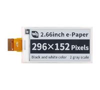 TUOPUONE 2.6" E-Paper E-Ink Raw Display 296×152 Pixeles Interfaz de doble color SPI negro/blanco sin PCB Ángulo de visión amplio de baja potencia Efecto similar al papel