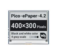TUOPUONE 4.2inch E-Paper E-Ink Display Module Compatible with Raspberry Pi Pico 400×300 Pixels Black/White 4 Grayscale SPI Communication Wide Viewing Angle