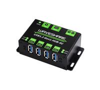 TUOPUONE 4-Ch USB 3.2 Gen1 HUB Metal Case with Wall-Mount Support Driver-Free Plug-and-Play Multiple Systems Support