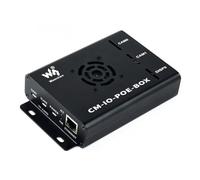 TUOPUONE Complementos de mini computadora compatibles con Raspberry Pi Módulo de computación CM3 / CM3L / CM3+ / CM3+L Placa de expansión Caja de metal Ventilador de alimentación y refrigeración