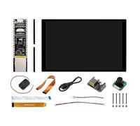 TUOPUONE ESP32-P4-ETH - Placa de desarrollo de alto rendimiento con 10.1-DSI-Touch-A y cámara RPi (B) basada en ESP32-P4 con puerto Ethernet RJ45 de 100 Mbps, sin cabecera (ESP32-P4-POE-ETH-NH-KIT-B)