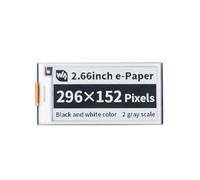 TUOPUONE Módulo de visualización de tinta electrónica de papel electrónico de 2.7 pulgadas compatible con Raspberry Pi Pico resolución 296 × 152, interfaz SPI de color negro/blanco, gran ángulo de