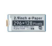 TUOPUONE Módulo de visualización de tinta electrónica de papel electrónico de 2.9 pulgadas compatible con Raspberry Pi Pico resolución 296 × 128, interfaz SPI de color negro/blanco, ángulo de visión