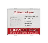 TUOPUONE Pantalla de tinta electrónica de papel electrónico de 12.5 pulgadas compatible con Raspberry Pi/Jetson Nano resolución de 1304 x 984 píxeles, interfaz SPI de tres colores rojo/negro/blanco