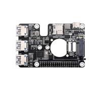 TUOPUONE PCIe a M.2 4G/5G y USB 3.2 HAT compatible con Raspberry Pi 5 compatible con módulos SIMCom/Quectel 4G/5G RPi 5 HAT de red de alta velocidad
